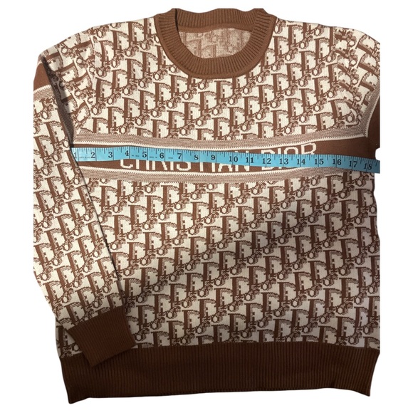 Dior Brown Crewneck Sweater for Women - Picture 2 of 3